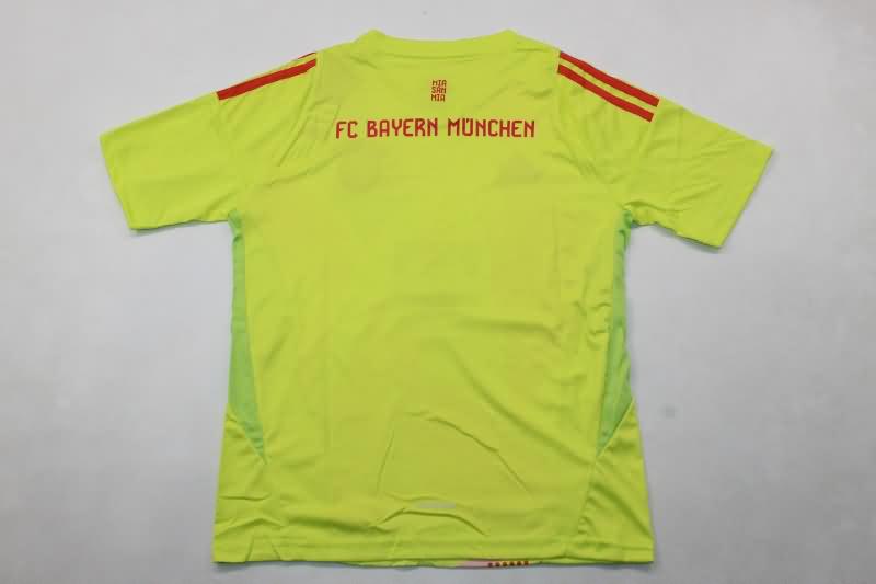 Bayern Munich 24/25 Kids Goalkeeper Green Soccer Jersey And Shorts