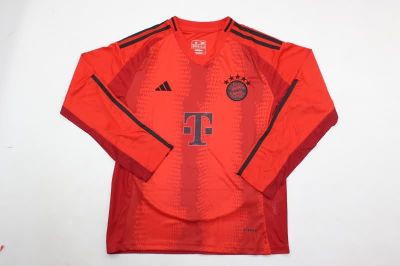 Bayern Munich 24/25 Kids Home Long Sleeve Soccer Jersey And Shorts