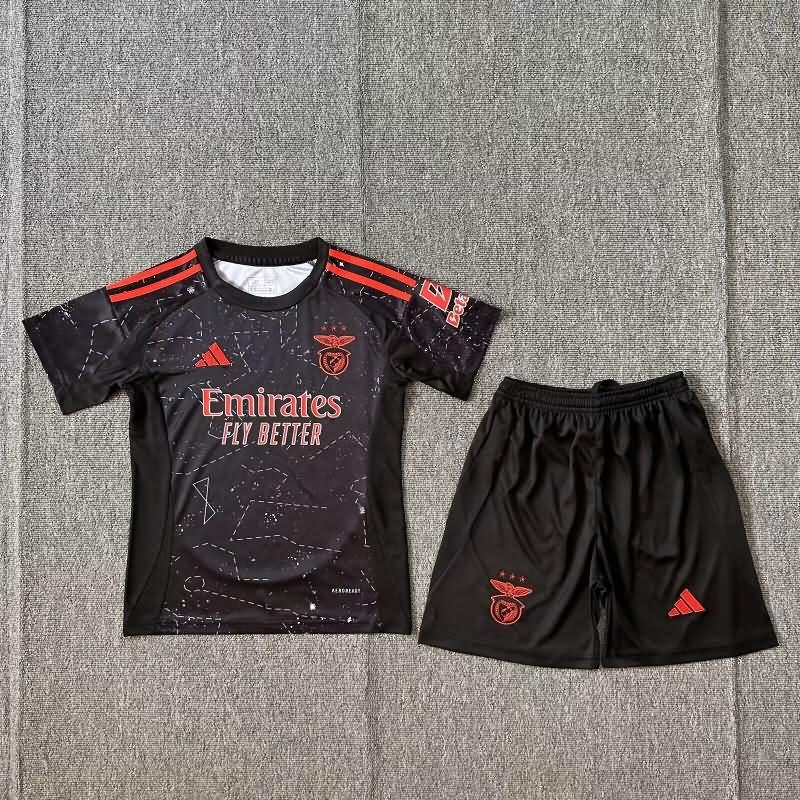 Benfica 24/25 Kids Away Soccer Jersey And Shorts