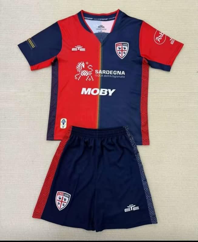 Cagliari 24/25 Kids Home Soccer Jersey And Shorts