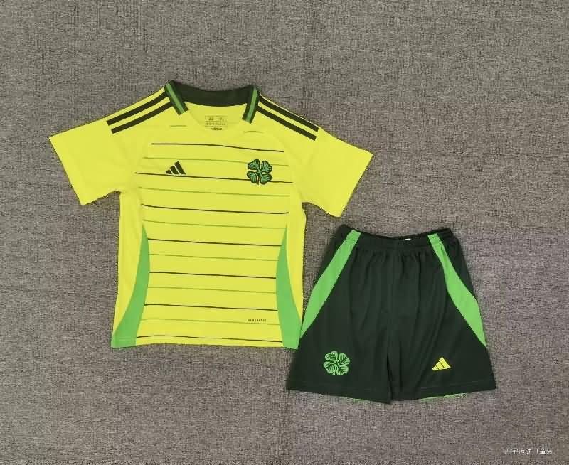 Celtic 24/25 Kids Away Soccer Jersey And Shorts