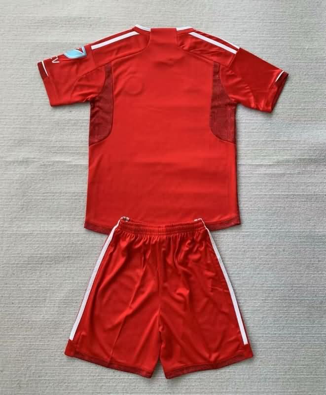 Chicago Fire 2024 Kids Home Soccer Jersey And Shorts