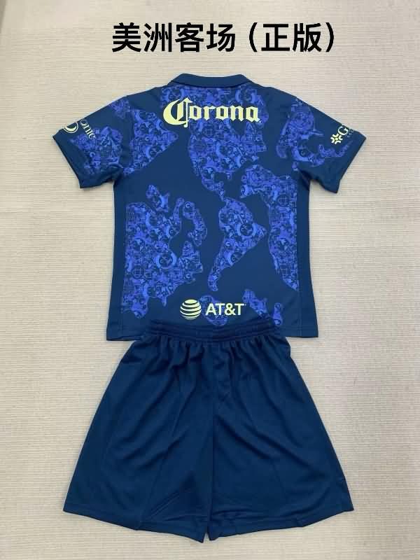 Club America 24/25 Kids Away Soccer Jersey And Shorts