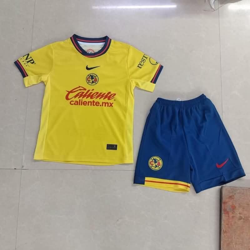 Club America 24/25 Kids Home Soccer Jersey And Shorts