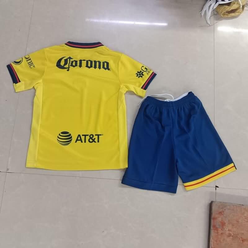 Club America 24/25 Kids Home Soccer Jersey And Shorts