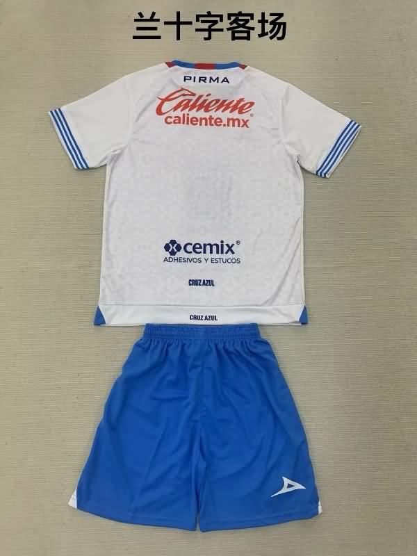 Cruz Azul 24/25 Kids Away Soccer Jersey And Shorts