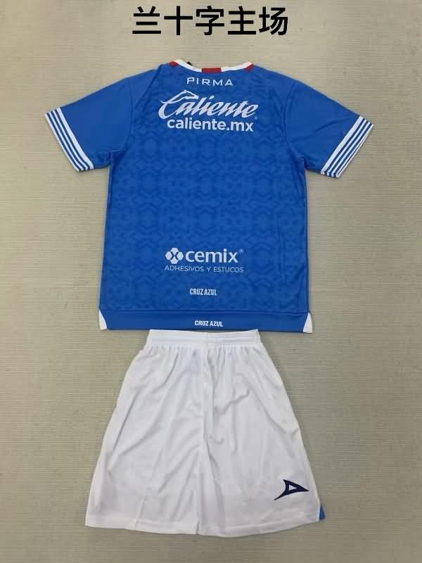 Cruz Azul 24/25 Kids Home Soccer Jersey And Shorts