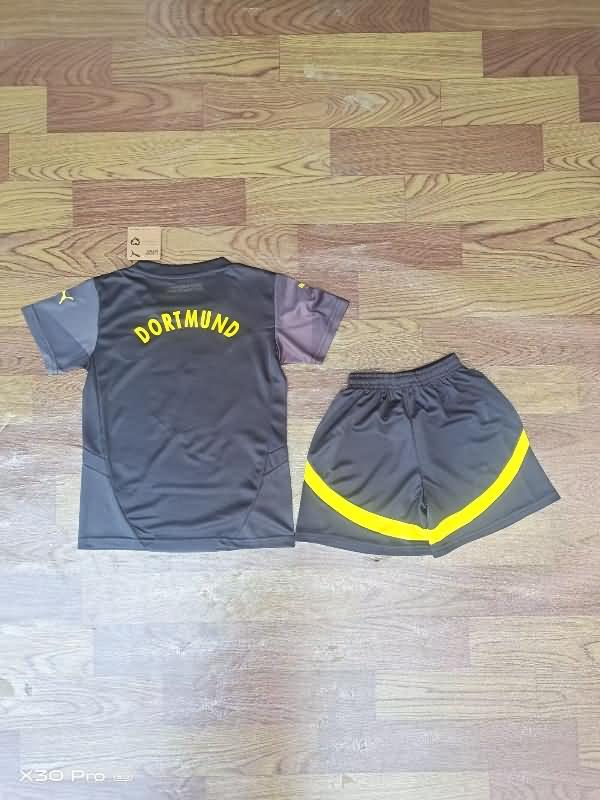 Dortmund 24/25 Kids Away Soccer Jersey And Shorts