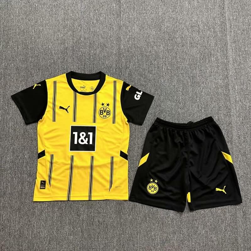 Dortmund 24/25 Kids Home Soccer Jersey And Shorts Leaked