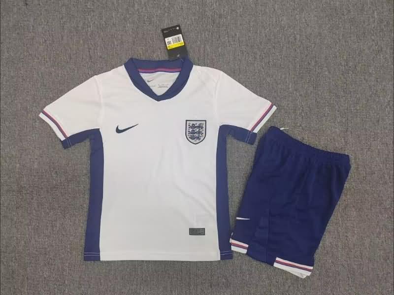 England 2024 Kids Home Soccer Jersey And Shorts