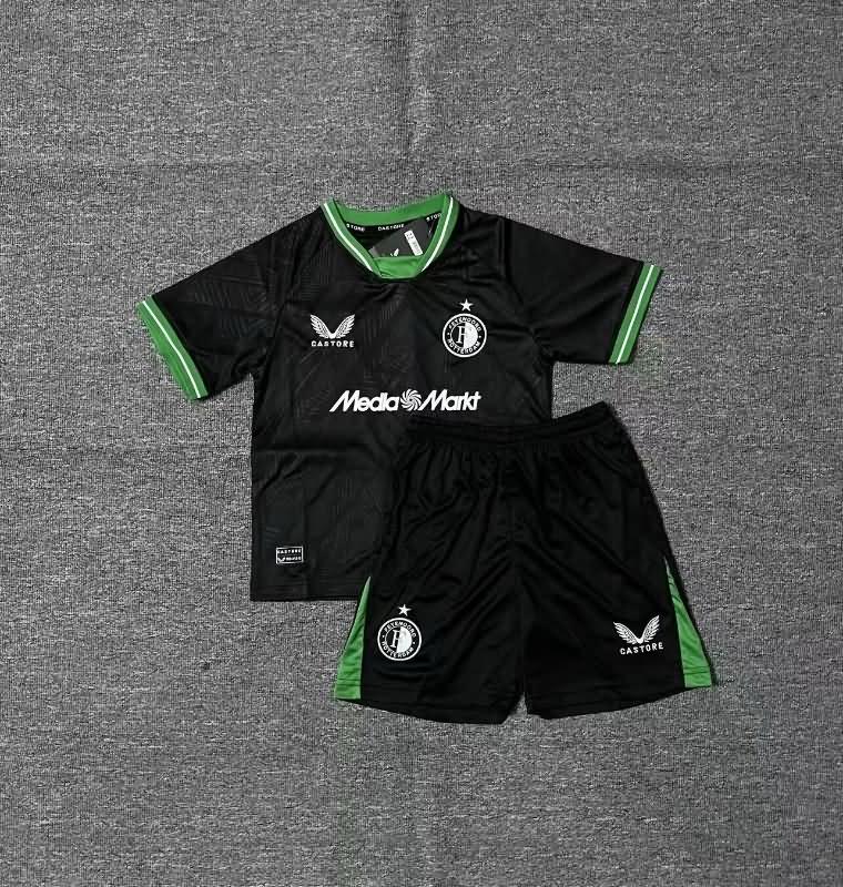 Feyenoord 24/25 Kids Away Soccer Jersey And Shorts