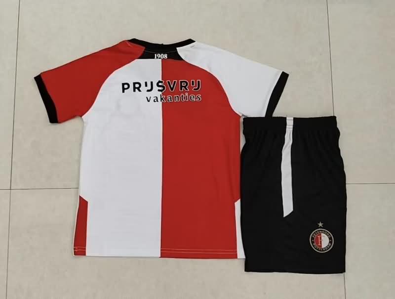 Feyenoord 24/25 Kids Home Soccer Jersey And Shorts