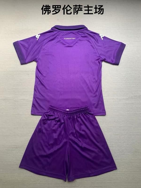 Fiorentina 24/25 Kids Home Soccer Jersey And Shorts