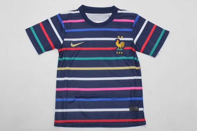 France 2024 Kids Training Soccer Jersey And Shorts