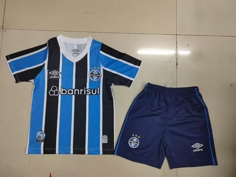 Gremio 2024 Kids Home Soccer Jersey And Shorts