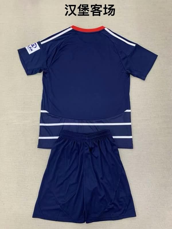 Hamburg 24/25 Kids Away Soccer Jersey And Shorts