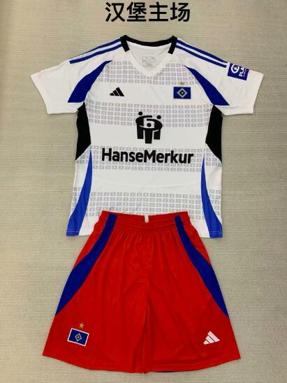 Hamburg 24/25 Kids Home Soccer Jersey And Shorts