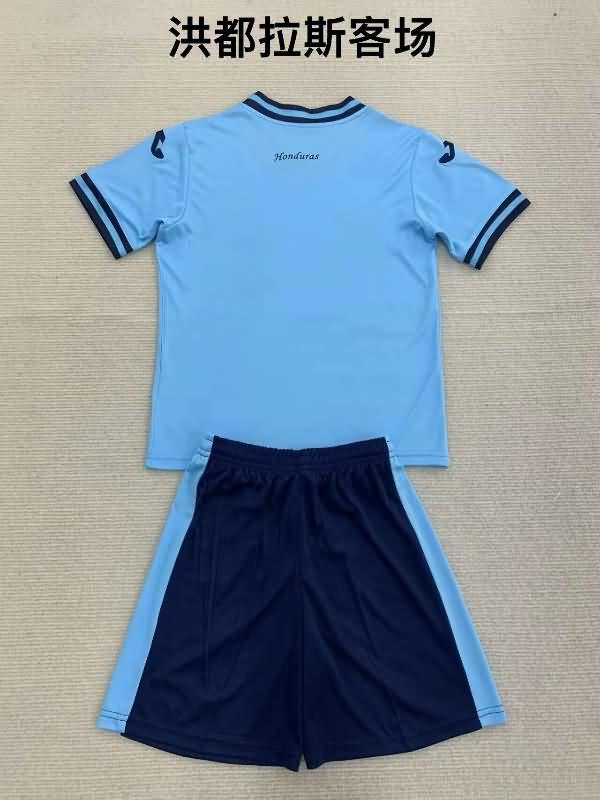 Honduras 2024 Kids Away Soccer Jersey And Shorts