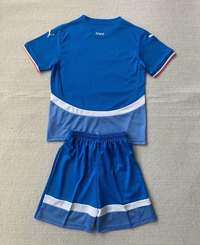 Iceland 2024 Kids Home Soccer Jersey And Shorts