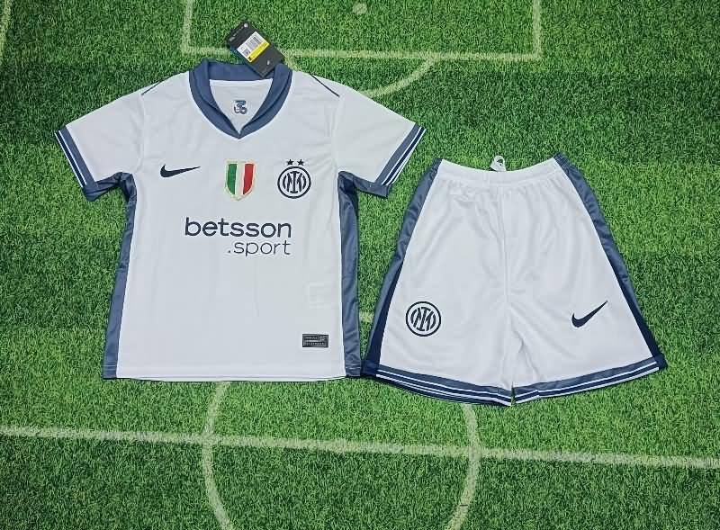 Inter Milan 24/25 Kids Away Soccer Jersey And Shorts