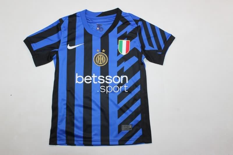 Inter Milan 24/25 Kids Home Soccer Jersey And Shorts