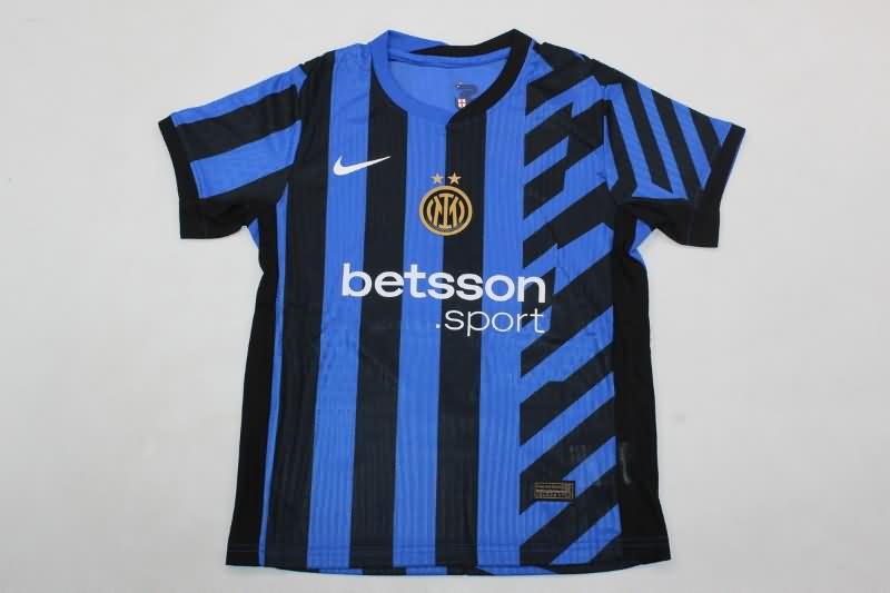 Inter Milan 24/25 Kids Home Soccer Jersey And Shorts (Player)