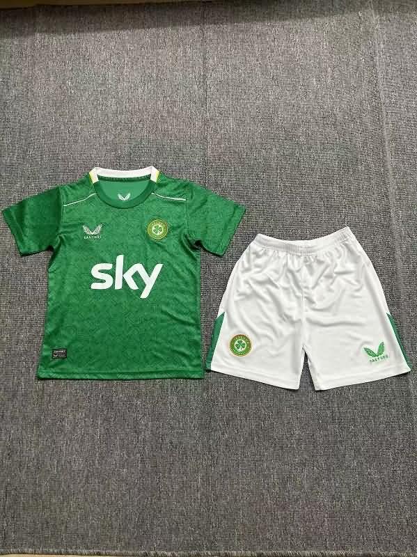 Ireland 2024 Kids Home Soccer Jersey And Shorts