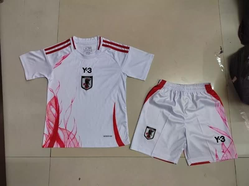 Japan 2024 Kids Away Soccer Jersey And Shorts
