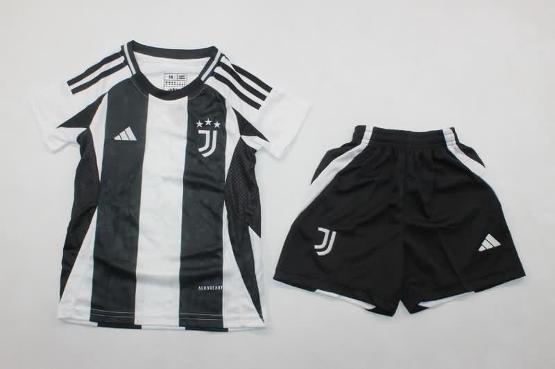 Juventus 24/25 Kids Home Soccer Jersey And Shorts Leaked
