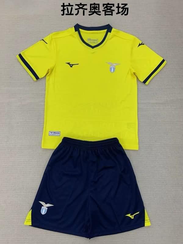 Lazio 24/25 Kids Away Soccer Jersey And Shorts