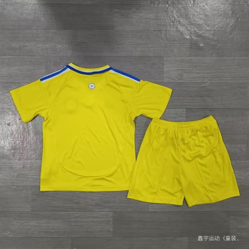 Leeds United 24/25 Kids Away Soccer Jersey And Shorts