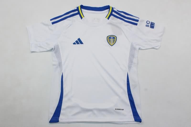 Leeds United 24/25 Kids Home Soccer Jersey And Shorts