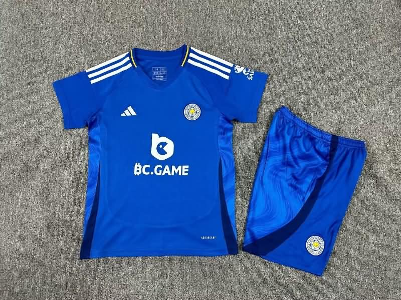 Leicester City 24/25 Kids Home Soccer Jersey And Shorts