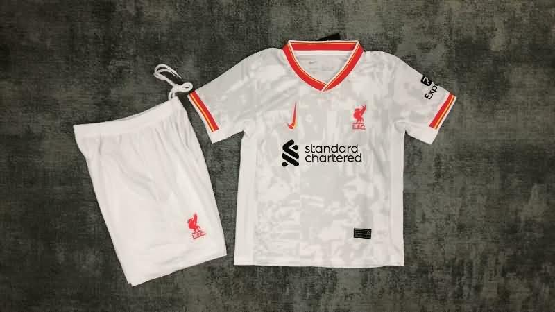 Liverpool 24/25 Kids Third Soccer Jersey And Shorts Leaked