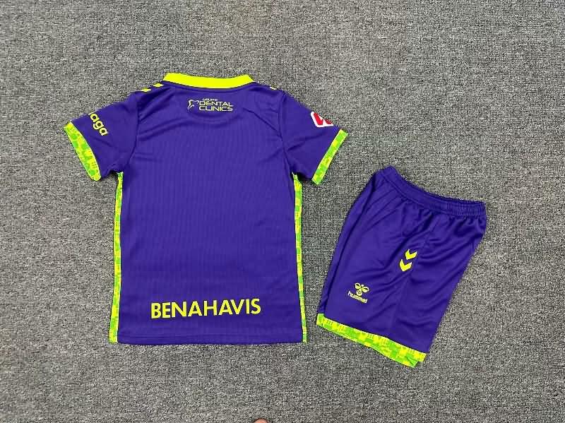 Malaga 24/25 Kids Away Soccer Jersey And Shorts