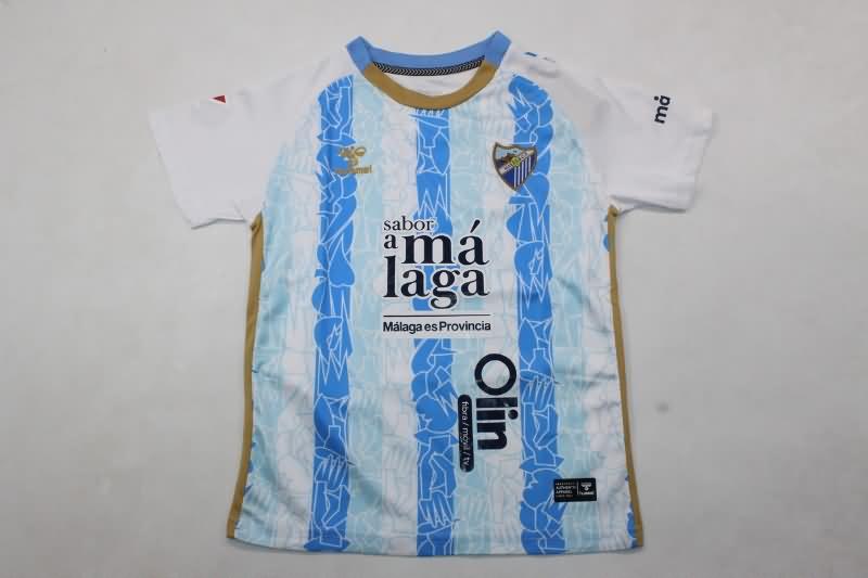 Malaga 24/25 Kids Home Soccer Jersey And Shorts