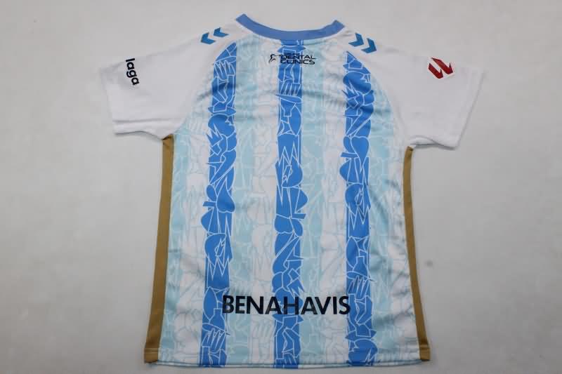 Malaga 24/25 Kids Home Soccer Jersey And Shorts