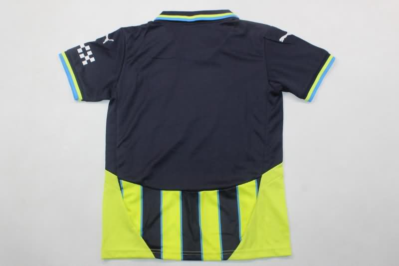 Manchester City 24/25 Kids Away Soccer Jersey And Shorts