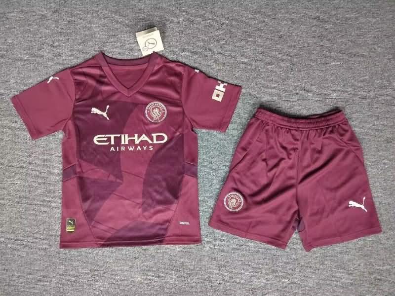 Manchester City 24/25 Kids Third Soccer Jersey And Shorts