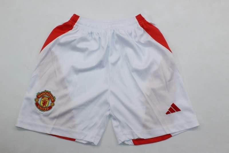 Manchester United 24/25 Kids Home Soccer Jersey And Shorts