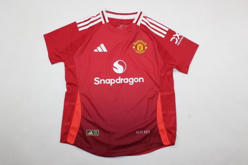 Manchester United 24/25 Kids Home Soccer Jersey And Shorts (Player)