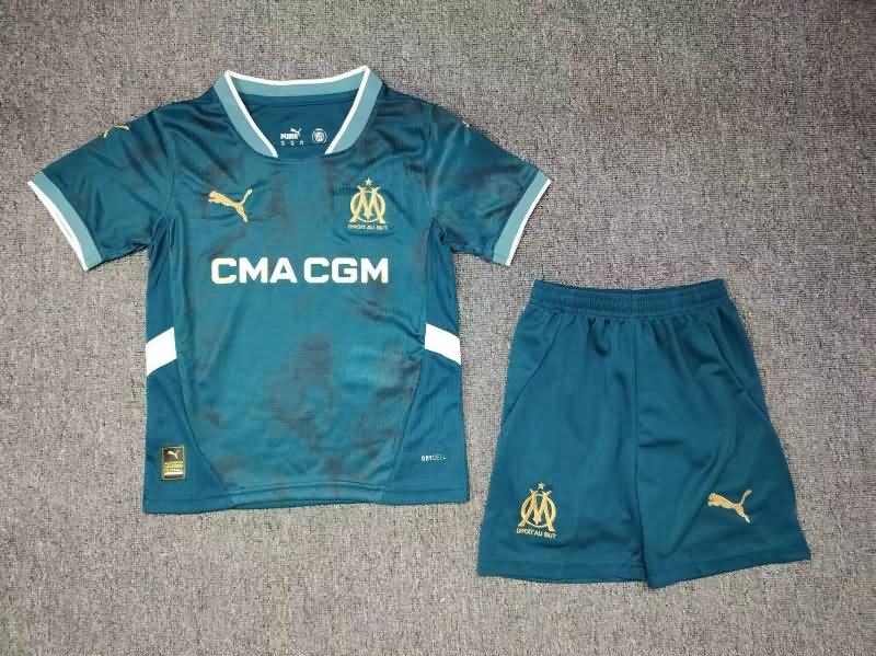 Marseilles 24/25 Kids Away Soccer Jersey And Shorts