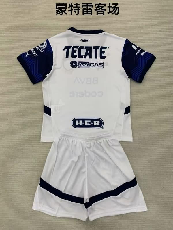 Monterrey 24/25 Kids Away Soccer Jersey And Shorts