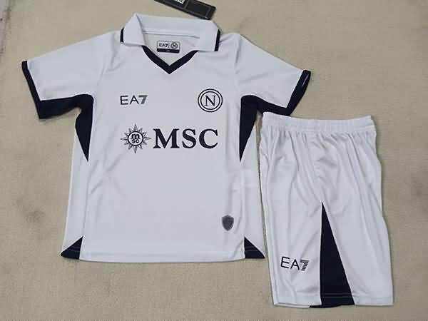 Napoli 24/25 Kids Away Soccer Jersey And Shorts