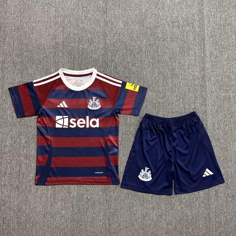 Newcastle United 24/25 Kids Away Soccer Jersey And Shorts