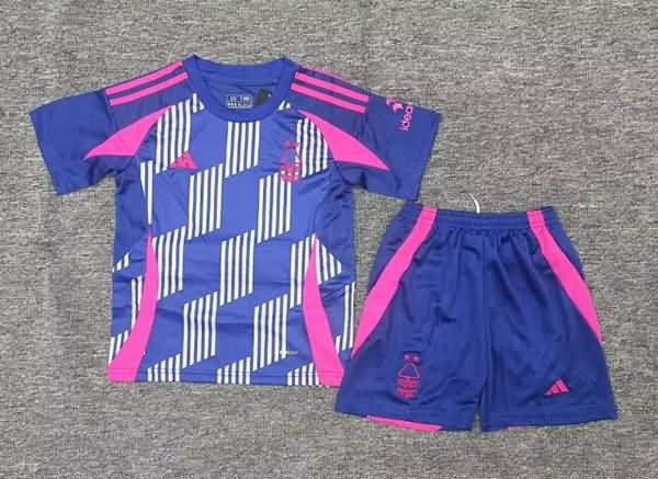 Nottingham Forest 24/25 Kids Away Soccer Jersey And Shorts