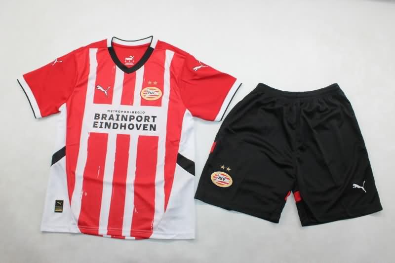 PSV Eindhoven 24/25 Kids Home Soccer Jersey And Shorts