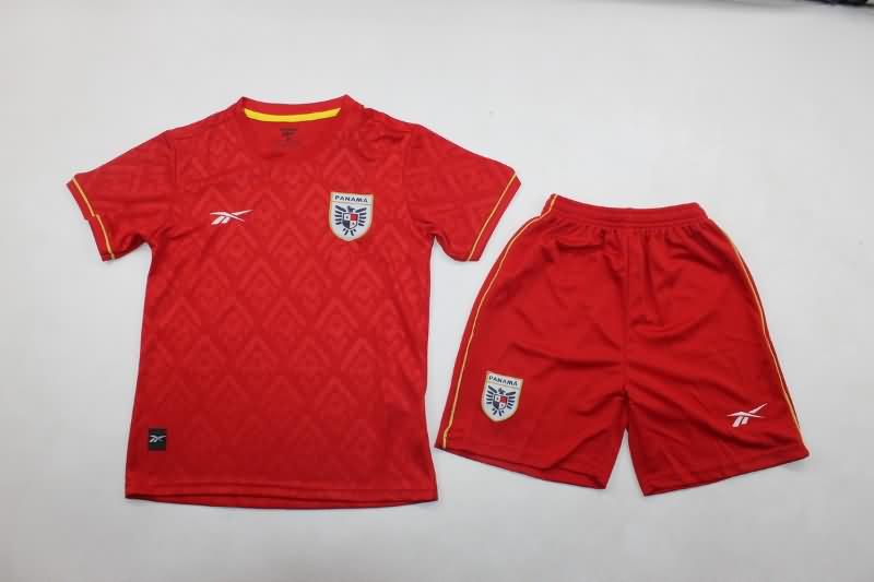 Panama 2024 Kids Copa America Home Soccer Jersey And Shorts