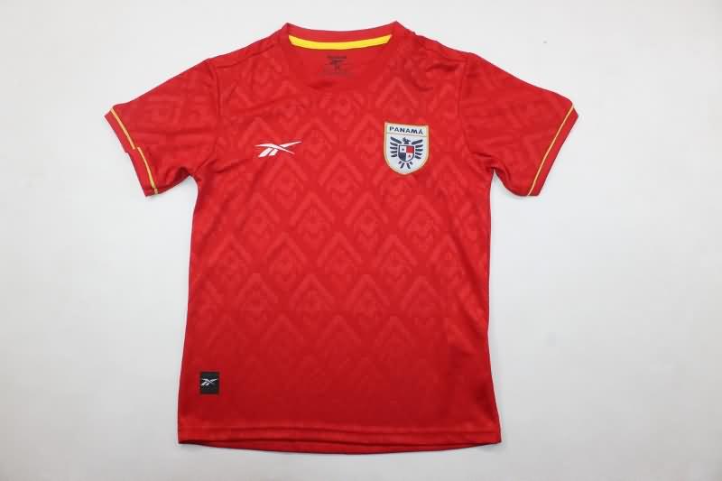 Panama 2024 Kids Copa America Home Soccer Jersey And Shorts