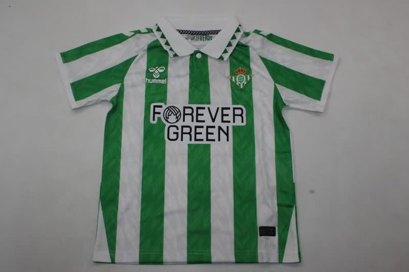 Real Betis 24/25 Kids Home Soccer Jersey And Shorts